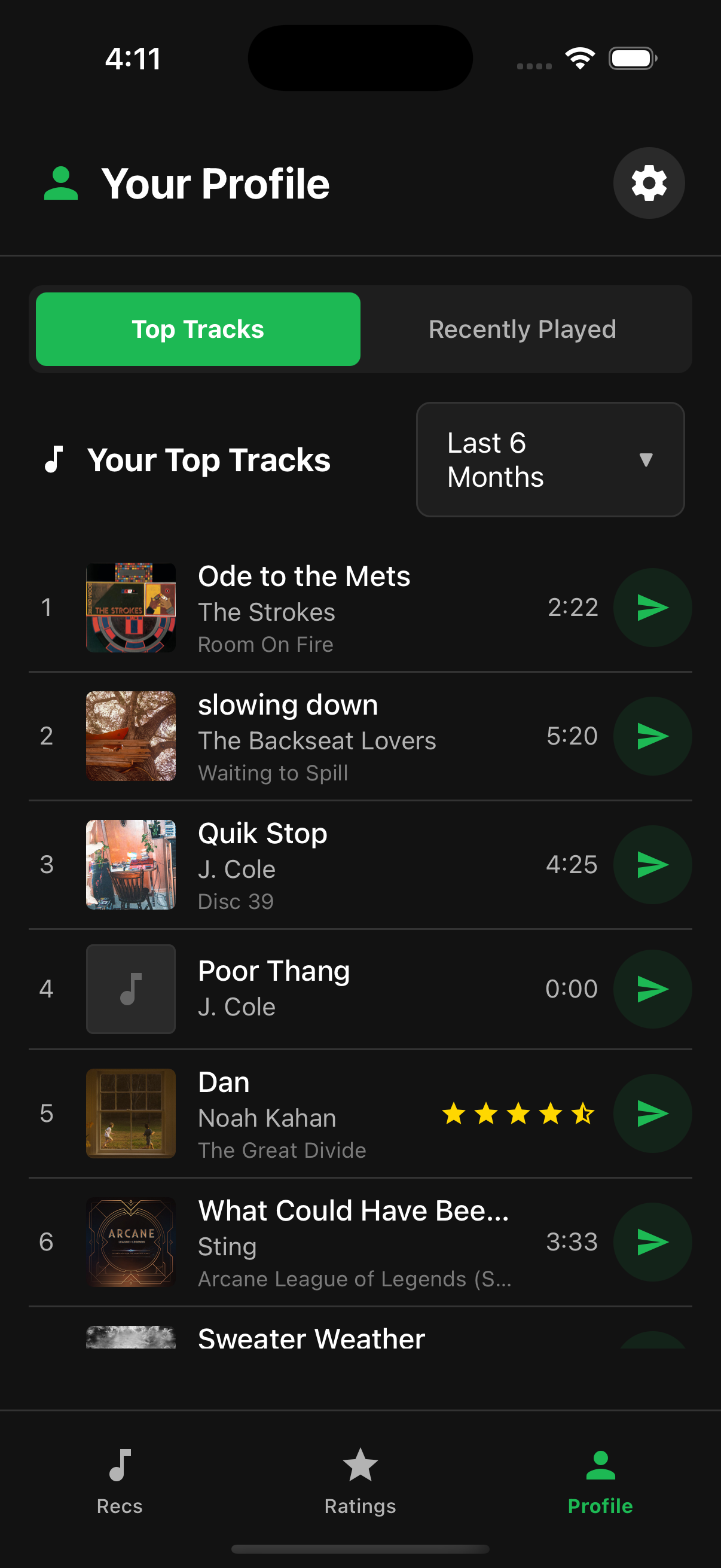 HearMeOut top tracks