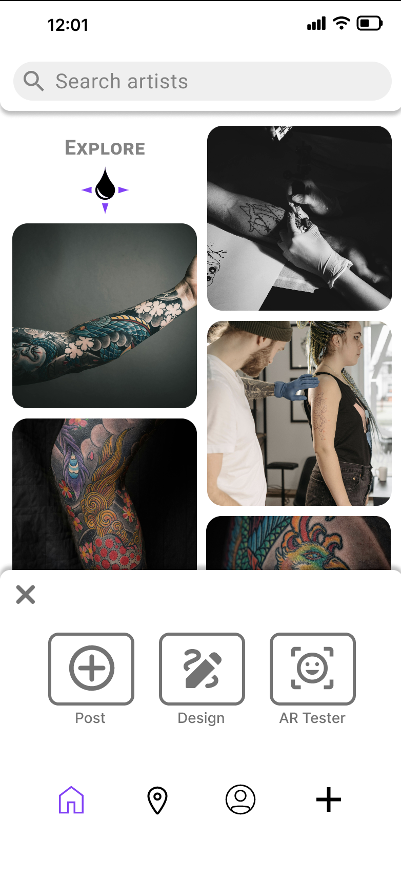 INKD create a post