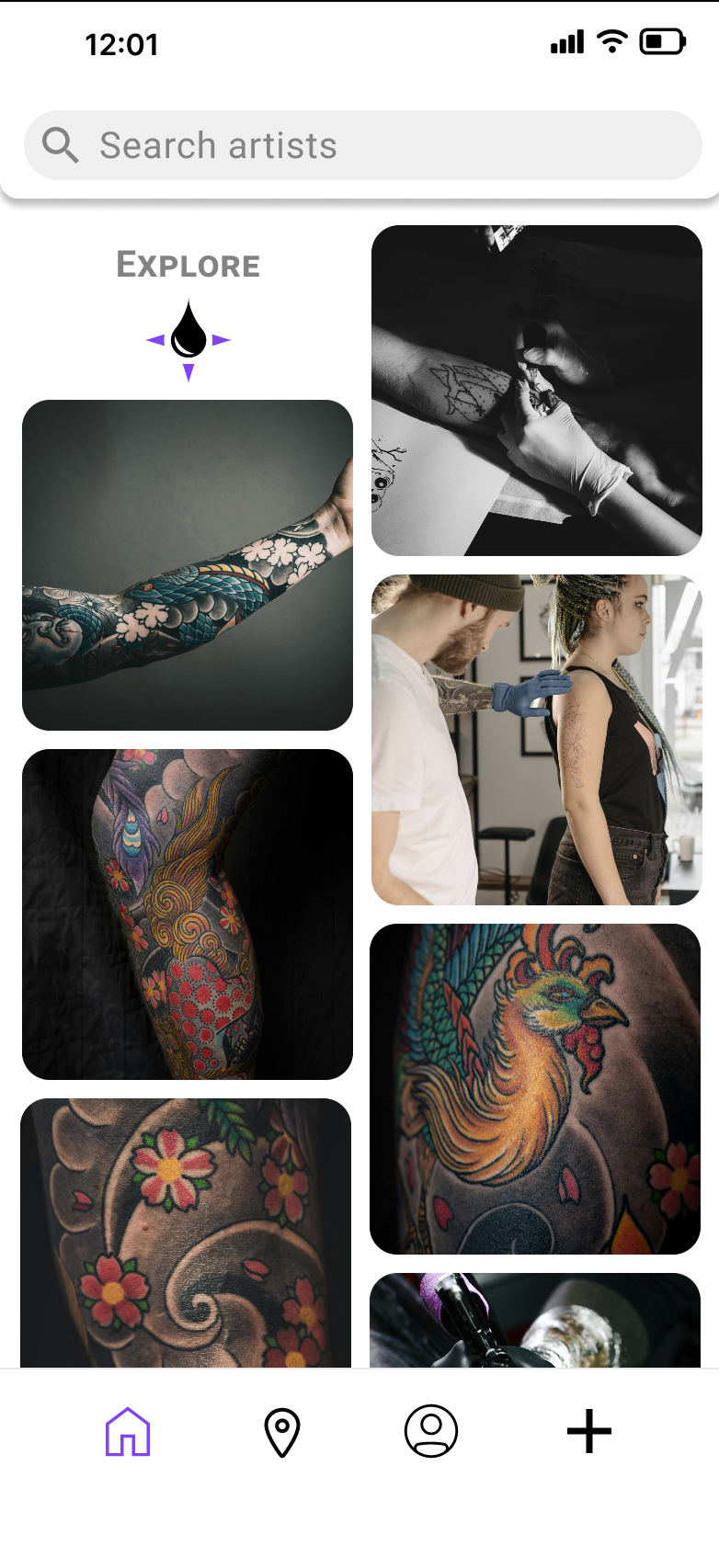 INKD explore feed