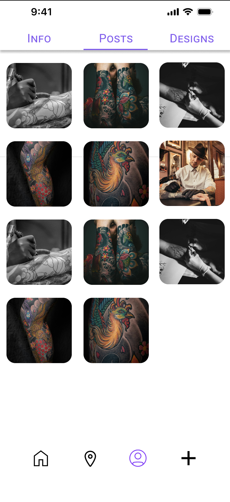 INKD artist portfolio