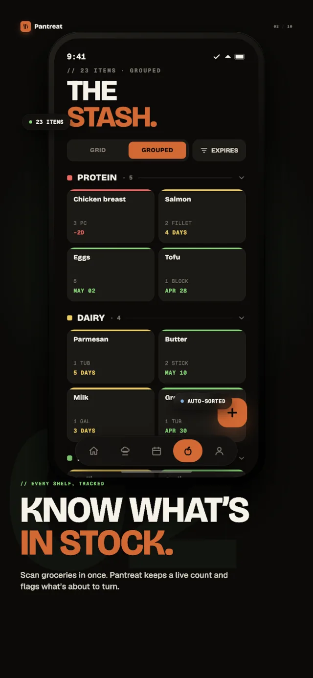 Pantreat App Store screenshot 2