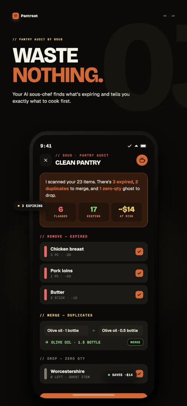 Pantreat App Store screenshot 3