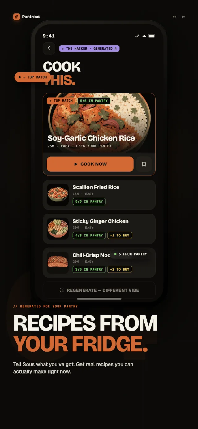 Pantreat App Store screenshot 4