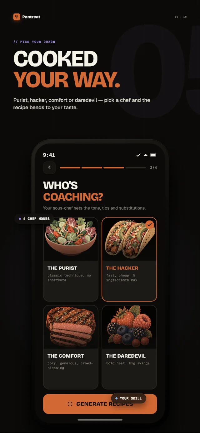 Pantreat App Store screenshot 5