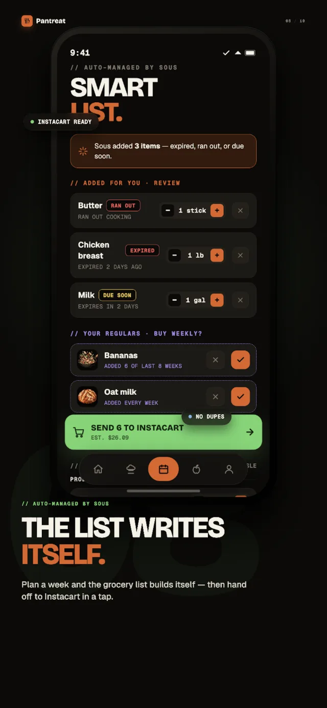 Pantreat App Store screenshot 8